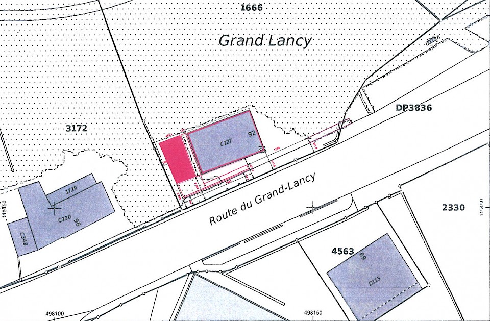 Plan de situation de la Chapelle et son annexe.