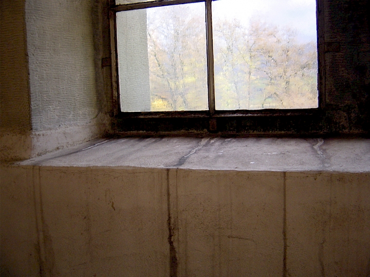 Tablette de fenêtre façade nord-ouest