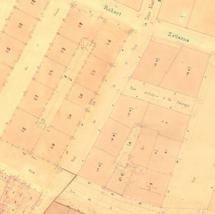 Plan Grange 1886-1911, provenance SITG