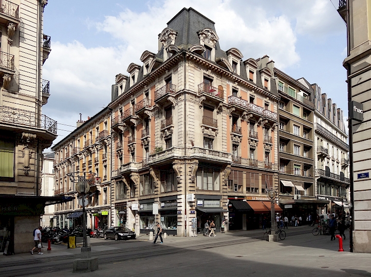 Façades angle 9, rue de la Tour-Maîtresse & 11, rue de Rive - Vue avant travaux - 2014