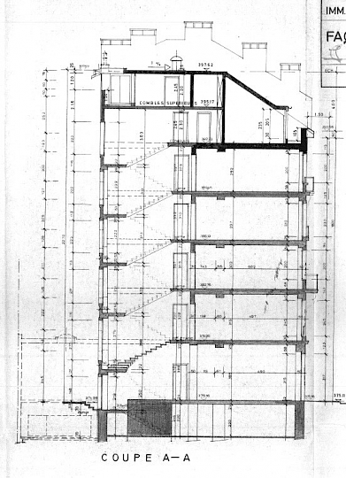 Dessins de relevé, 1979, par Damay et Montessuit, provenance AVG