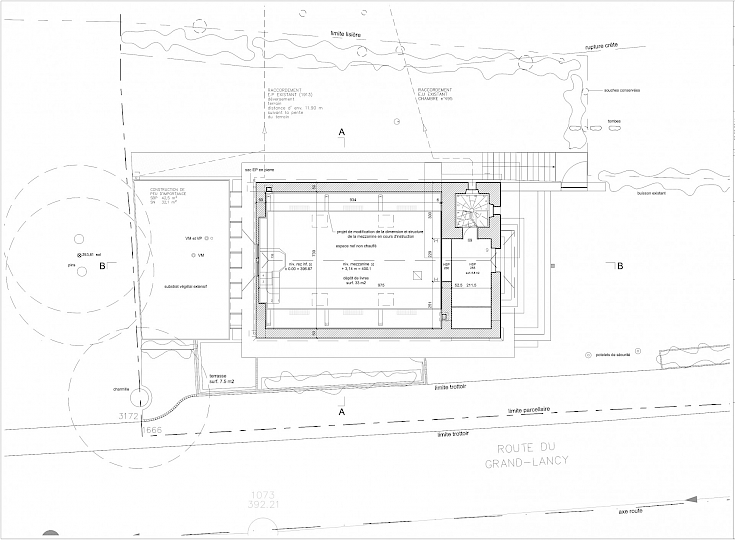 Plan du 1er étage. Provenance Atelier Féroé