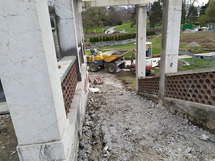 Dépose des sols existants - mars 2021 © Féroé architectes